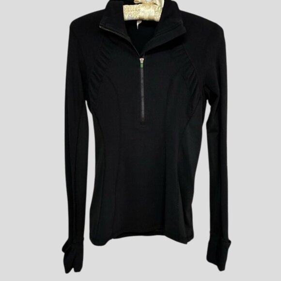Lululemon Black 1/2 Zip Pullover Athletic Jacket - Picture 3 of 15